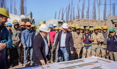 Orrego recorrió la obra del nuevo edificio de la EPET Nº 4