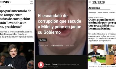 El escándalo de corrupción del gobierno de Javier Milei es noticia en los medios internacionales