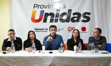 En Calingasta, Baistrocchi lanzó su campaña
