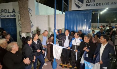 Inauguraron la remodelación del frente del Club Paso de Los Andes en Albardón