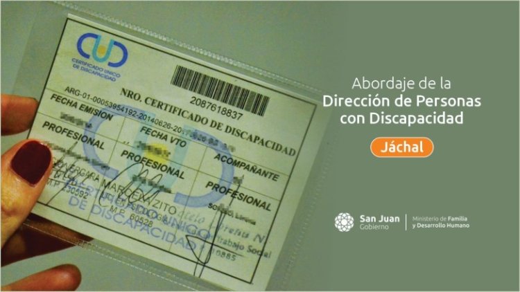 Entregan Certificados Únicos de Discapacidad en Jáchal