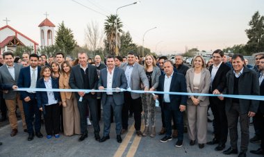 Orrego inauguró la repavimentación de la Ruta Nacional 153, estratégica para el desarrollo regional y anunció iluminación para la zona