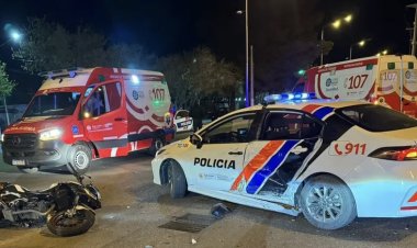 Un motociclista fallece luego de chocar contra un patrullero en Rivadavia