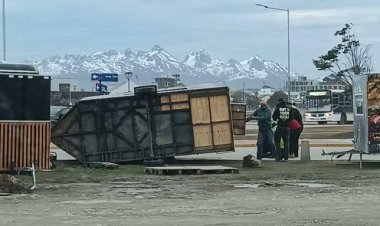 Desastre en Ushuaia por un fuerte temporal de viento