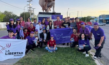 Los candidatos de la Libertad Avanza recorrieron Rawson