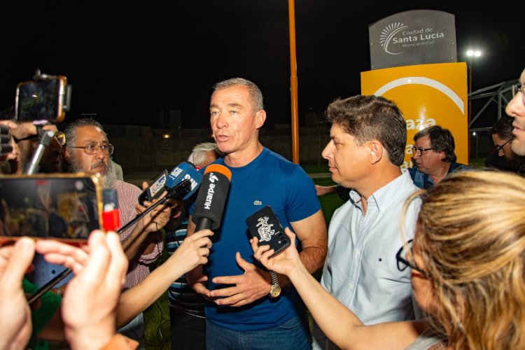 Santa Lucía inauguró un moderno polideportivo en el Barrio Brisas del Sauce