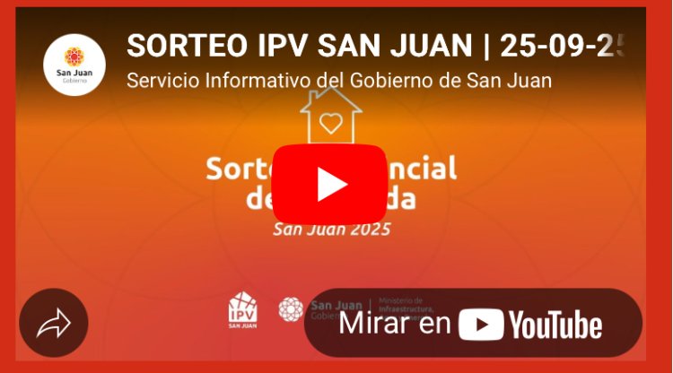 Seguí en vivo el sorteo de viviendas del IPV