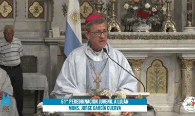 El mensaje de Jorge García Cuerva en el cierre de la Peregrinación a Luján sobre la pobreza y el narcotráfico