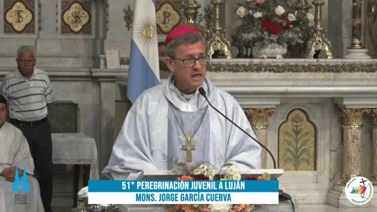 El mensaje de Jorge García Cuerva en el cierre de la Peregrinación a Luján sobre la pobreza y el narcotráfico
