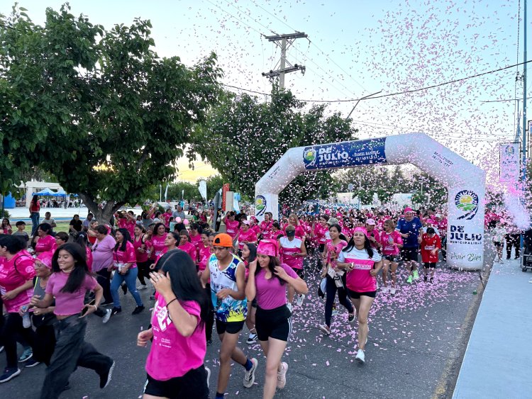 9 de Julio corrió contra el cáncer de mama en un sábado especial dedicado a las mamás