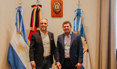 Orrego recibió al Cónsul de Alemania que se interesó por la minería y las energías renovables