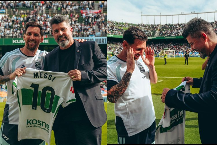 La emoción de Messi en su regreso a España