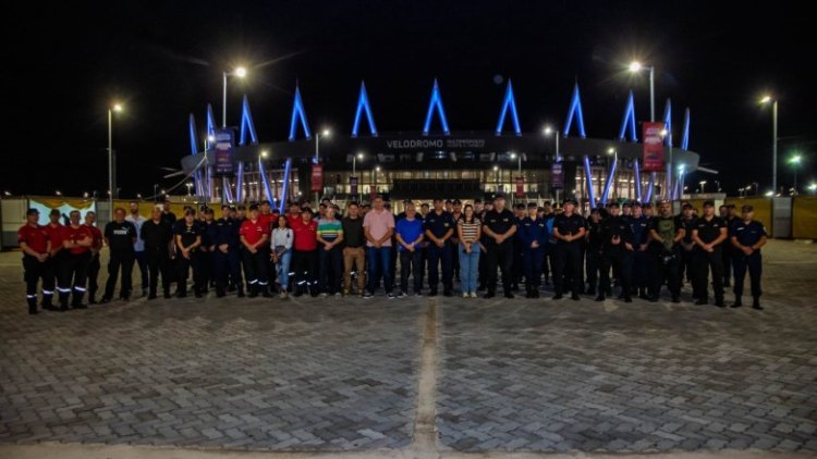 Detalle del simulacro integral de evacuación para la Fiesta Nacional del Sol