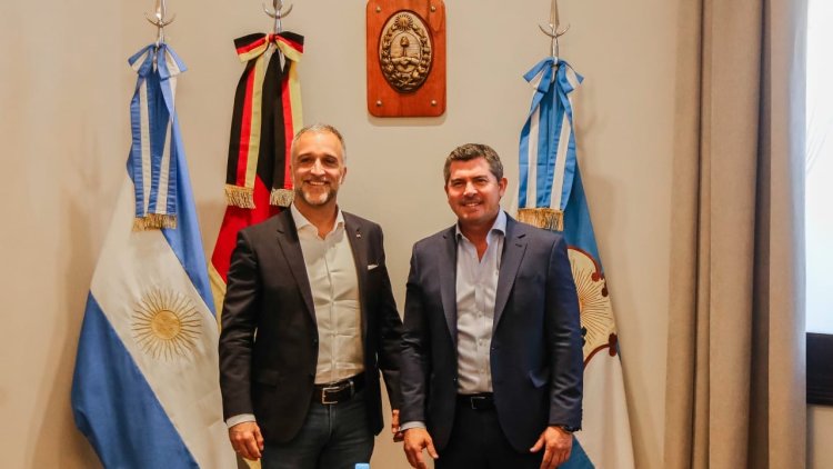 Orrego recibió al Cónsul de Alemania que se interesó por la minería y las energías renovables