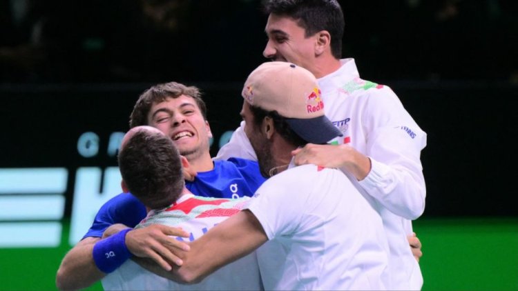 Copa Davis: Italia venció a España en la final y se consagró campeón por tercera vez consecutiva
