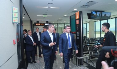 El gobernador encabezó la inauguración de la segunda etapa de modernización del aeropuerto Domingo Faustino Sarmiento