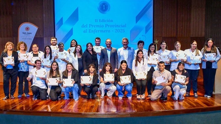 Salud realizó la entrega del Premio Provincial de Enfermería 2025 en su segunda edición