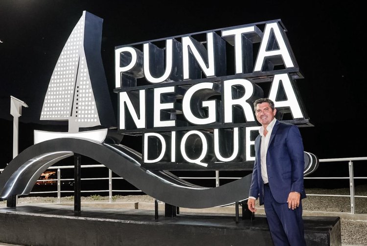 Orrego inauguró los miradores en el dique Punta Negra, para vivir a pleno el verano sanjuanino