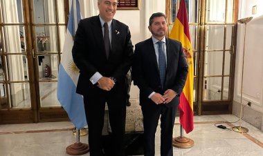 Reunión estratégica en Madrid: Orrego y el embajador Bunge trazaron líneas de trabajo para potenciar inversiones en San Jua