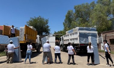 El gobierno asistió a más de 140 familias tras las lluvias y el granizo
