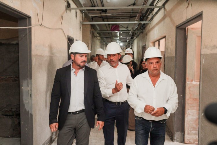 Orrego visitó las obras de remodelación e instalaciones del Hospital Marcial Quiroga