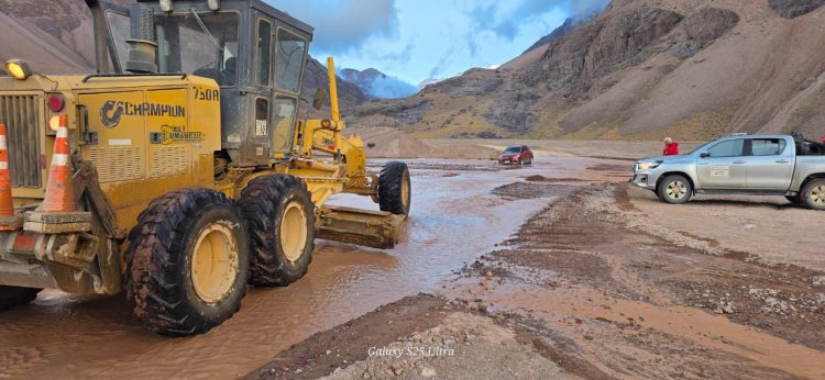 Vialidad realiza relevamientos y trabajos en rutas y caminos por intensas lluvias