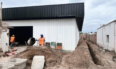 En Santa Lucía avanza las obras en la Unión Vecinal Villa Fort