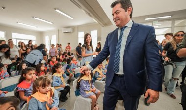 Orrego inauguró la ENI N° 81, clave para el futuro educativo en Ullum