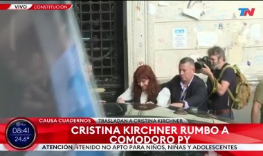 Así salió Cristina Kirchner de San José 1111 rumbo a Tribunales de Comodoro Py por la Causa Cuadernos
