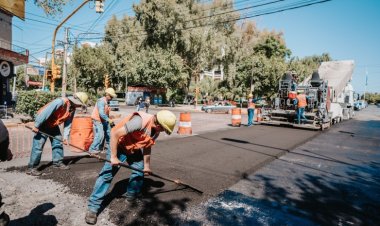 La pavimentación de avenida España se ejecuta de manera sostenida