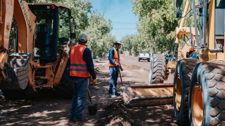 El Plan de Pavimentos Urbanos comenzó en Caucete
