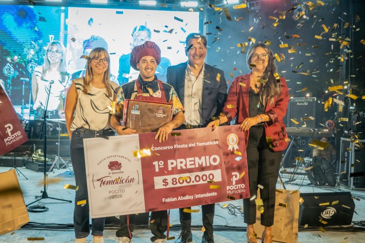 Emanuel Alé se consagró embajador en la Fiesta del Tomaticán en Pocito