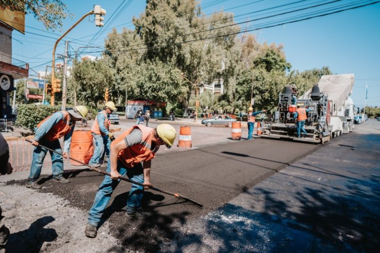 La pavimentación de avenida España se ejecuta de manera sostenida