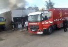 Un incendio de gran magnitud se desató en un depósito en Santa Lucía