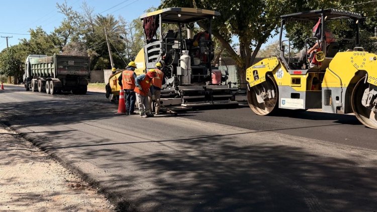 La Provincia avanza con otros 9 kilómetros de repavimentación en avenida Libertador