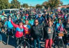 Más de 300 personas participaron de la Bicleteada Regional de la Fe