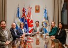 El gobernador Marcelo Orrego recibió a los embajadores de Australia y Canadá