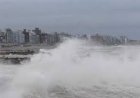 Un ciclón extratropical provocó olas de hasta siete metros en Mar del Plata y Necochea