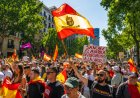 Una multitud copó las calles de Madrid para exigir la renuncia de Pedro Sánchez