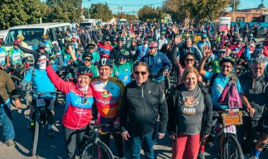 Más de 300 personas participaron de la Bicleteada Regional de la Fe