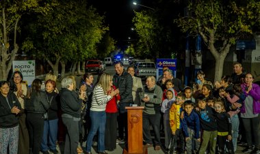 Nueva luminaria para la Villa Cremades en Pocito