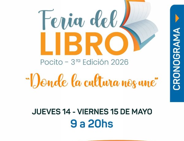 Comienza la tercera  Edición de la Feria del Libro Pocito 2026