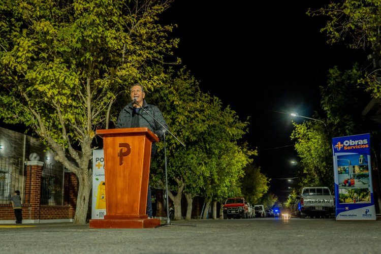 Nueva luminaria para la Villa Cremades en Pocito