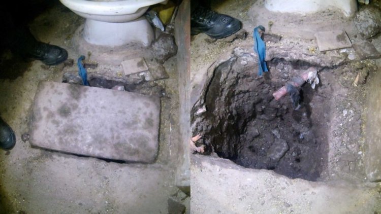 Descubrieron un túnel en un baño de una cárcel de máxima seguridad