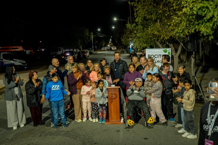 Pocito inauguró la nueva iluminación LED de Villa San Ceferino