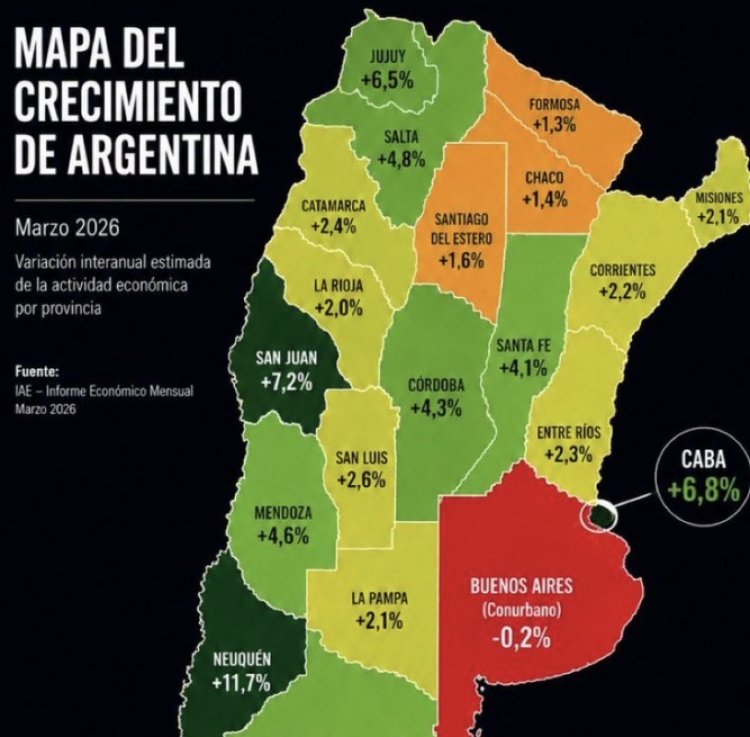 Polémica por el mapa deforme de Argentina que Javier Milei compartió en redes