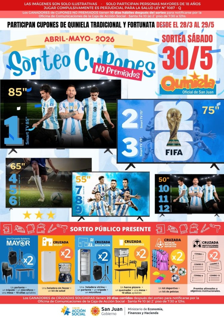 La Caja de Acción Social realizará el Sorteo de Cupones No Premiados
