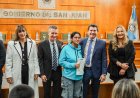 Orrego entregó audífonos y anteojos que transforma la vida cotidiana de las familias