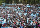 Multitudinario banderazo por Cristina Kirchner: la militancia exige su liberación en Parque Lezama