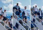 La Selección argentina llegó a Dallas en la previa del partido ante Austria